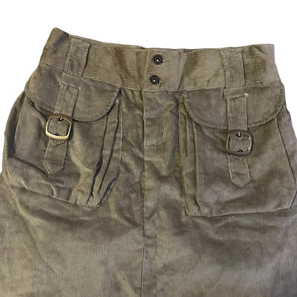 Vintage Corduroy Cargo Skirt Size 30 Waist - Picture 4 of 5